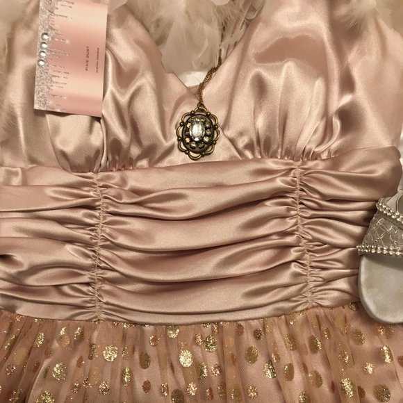 COPY - GORGEOUS vintage dress covered in gold bubbles!! - Picture 14 of 14